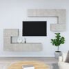 vidaXL Wall-mounted TV Cabinet Concrete Grey Engineered wood