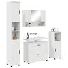 vidaXL Bathroom Furniture Set 4 pcs High gloss white Engineered wood
