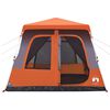 vidaXL Family Tent Dome 8-Person Gray and Orange Quick Release