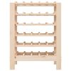 vidaXL Wine Rack 24.2x11.8x32.3" Solid Wood Pine