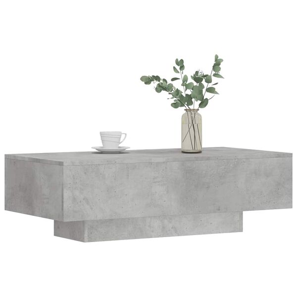 vidaXL Coffee Table Concrete Grey Engineered Wood Medium Modern