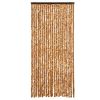 vidaXL Fly Curtain Ochre and White 35.4x78.7" Chenille