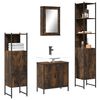 vidaXL Bathroom Furniture Set Smoked oak