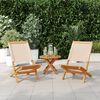 vidaXL Garden Chair Set of 2 Beige