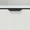 vidaXL Bathroom Cabinet High Gloss White 12.40 x 12.99 x 74.80 in