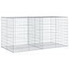 vidaXL Gabion Basket Silver Galvanized iron 78.7x39.4x39.4 in