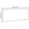 vidaXL Bathroom Mirror Old wood Engineered wood, glass 39.4 x 14.6 in