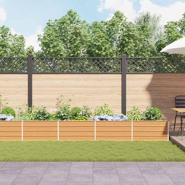 vidaXL Garden Raised Bed Silver Galvanized Steel Large Durable