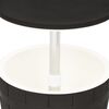 vidaXL Ice Cooler Table Black and white Polypropylene Medium Extendable