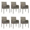 vidaXL Garden Dining Set Grey