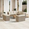 vidaXL Garden Sofa Set Beige