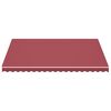 vidaXL Replacement Awning Fabric Burgundy red 100% Polyester with PU coating
