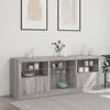 vidaXL Sideboard Grey Sonoma Engineered wood, glass Large Sideboard
