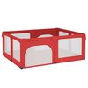 vidaXL Baby Playpen with 2 Doors Red Oxford Fabric