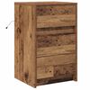 vidaXL Bedside Cabinet with Old wood 38 x 34 x 61 cm Engineered wood