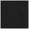 vidaXL Wall Mounted TV Cabinet Black Engineered wood Compact