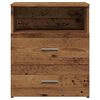 vidaXL Bedside Cabinet Old wood Engineered wood 19.7x12.6x23.6 in