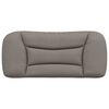 vidaXL Headboard Cushion Taupe 100% Polyester 31.5 in x 18.9 in