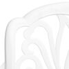 vidaXL Bistro Set White Cast Aluminum Standard Durable Bistro Set