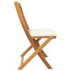 vidaXL Folding Chair 4 pcs White 49 x 57.5 x 92cm Solid Acacia wood
