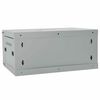 vidaXL Network Cabinet with Storage Gray 60 x 45 x 28 cm Steel