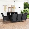 vidaXL Outdoor Dining Set Dark Grey