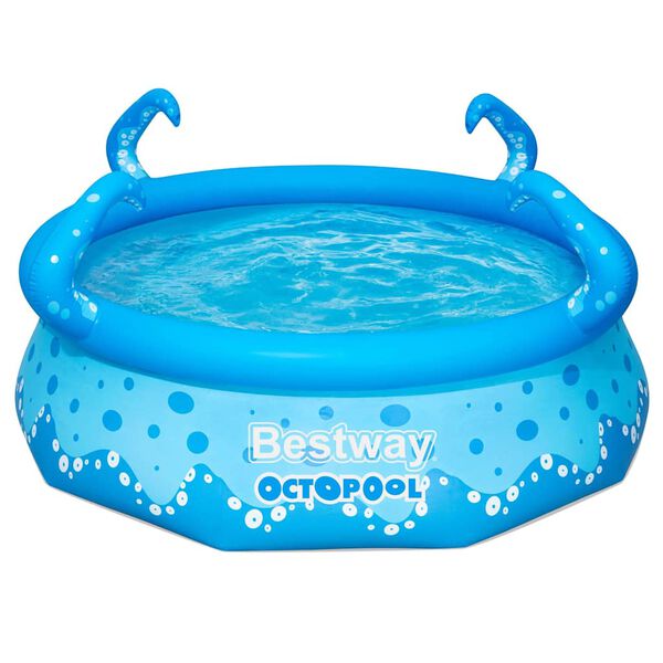 Bestway Pool Blue PVC 107.9 x 29.9 in Above Ground Pool Round