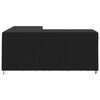 vidaXL Sofa Cover Black 420D Oxford fabric with PU coating L-shape large