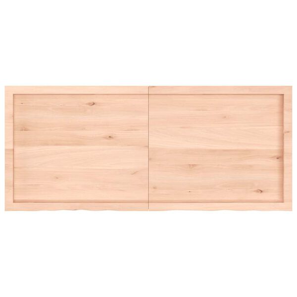 vidaXL Bathroom Countertop 55.1 x 23.6 x (0.8-1.6) " Untreated Solid Wood