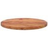 vidaXL Table Top Natural wood Solid acacia wood 23.6 in Diameter Durable