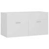 vidaXL Bathroom Furniture Set White Engineered wood, acrylic S