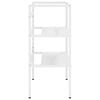 vidaXL Bathroom Washbasin Frame White Powder-coated iron