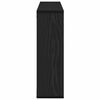 vidaXL Wall Shelf Black Oak 33.46 x 6.30 x 20.67 in Engineered Wood