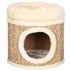 vidaXL Cat House Beige Flakeboard, Seagrass, Plush Small Nice Design
