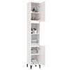 vidaXL Bathroom Cabinet White Engineered wood, Metal Tall