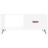 vidaXL Coffee Table White Engineered wood, Iron Medium Coffee Table