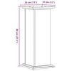 vidaXL Plant Stand White Engineered Wood Tall Stylish Design