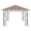 vidaXL Gazebo with Mosquito Net 13.1'x9.8'x9' Taupe 0.6 oz/ft²
