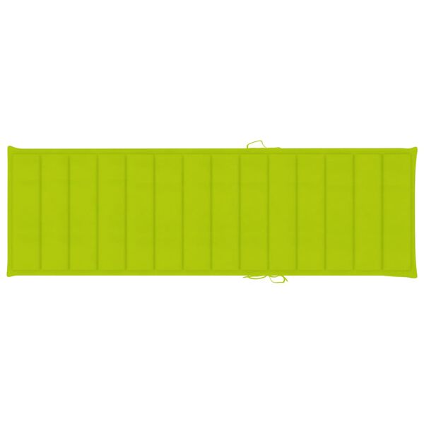 vidaXL Sunlounger Grey Solid Acacia wood, 100% polyester Standard