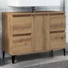 vidaXL Sink Cabinet Artisan Oak Engineered wood, Metal Medium