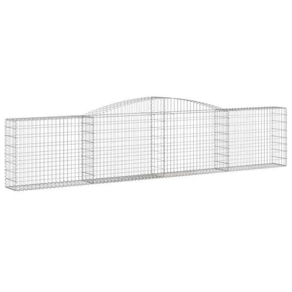 vidaXL Gabion Basket Set of 25 Silver Galvanized iron