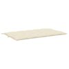 vidaXL Garden Bench Cushion Set of 2 Cream White