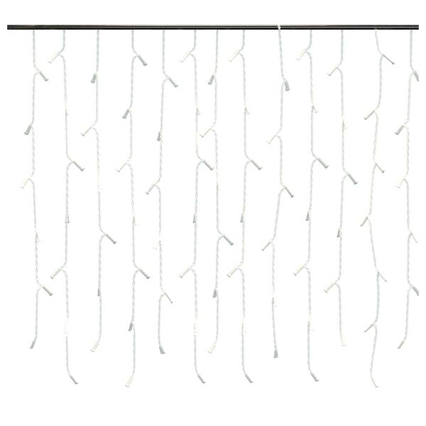 vidaXL Curtain Icicle Light Colorful Plastic, Copper 32.8ft long