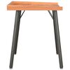 vidaXL Desk Black, Brown Engineered wood, Powder-coated steel Compact
