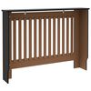 vidaXL Radiator Cover Black 44.1"x7.5"x32.1" MDF