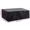vidaXL Garden Furniture Cover Black Polyethylene 78.7 x 63.0 x 27.6 in