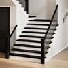 vidaXL Stair Tread Set of 16 Dark brown Solid oak wood