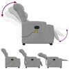 vidaXL Stand Up Massage Recliner Chair Light Gray