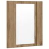 vidaXL LED Mirror Cabinet Artisan Oak Engineered Wood, Acrylic