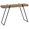vidaXL Console Table Natural Wood and Black Reclaimed Teak Medium